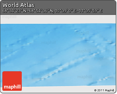 Physical 3D Map of the Area around 68° 44' 30" N, 11° 7' 30" E