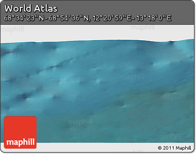 Satellite 3D Map of the Area around 68° 44' 30" N, 12° 49' 29" E