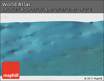 Satellite 3D Map of the Area around 68° 44' 30" N, 12° 49' 29" E