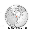 Outline Map of the Area around 68° 44' 30" N, 130° 58' 29" E, rectangular outline