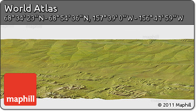 Satellite Panoramic Map of the Area around 68° 44' 30" N, 157° 10' 30" W