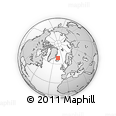 Outline Map of the Area around 68° 44' 30" N, 16° 4' 29" W, rectangular outline
