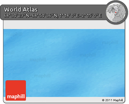 Physical 3D Map of the Area around 68° 44' 30" N, 1° 46' 29" E