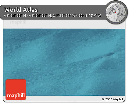 Satellite 3D Map of the Area around 68° 44' 30" N, 21° 10' 29" W