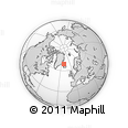 Outline Map of the Area around 68° 44' 30" N, 21° 10' 29" W, rectangular outline