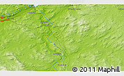Physical 3D Map of the area around 68° 44' 30" N, 33° 13' 30" E