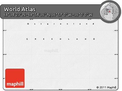 Satellite Map of the Area around 68° 44' 30" N, 36° 28' 30" W