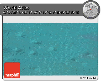 Satellite 3D Map of the Area around 68° 44' 30" N, 39° 10' 29" E