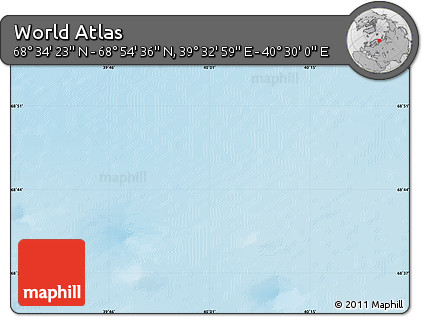 Physical Map of the Area around 68° 44' 30" N, 40° 1' 29" E