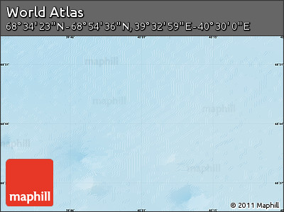 Physical Map of the Area around 68° 44' 30" N, 40° 1' 29" E