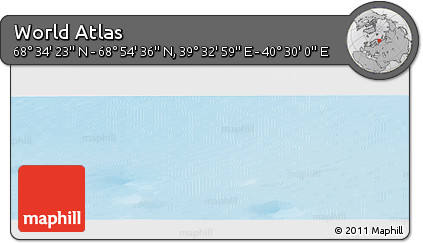 Physical Panoramic Map of the Area around 68° 44' 30" N, 40° 1' 29" E