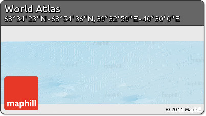Physical Panoramic Map of the Area around 68° 44' 30" N, 40° 1' 29" E