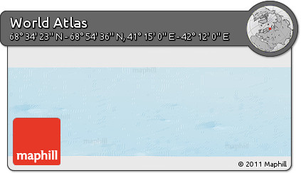 Physical Panoramic Map of the Area around 68° 44' 30" N, 41° 43' 30" E