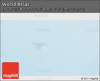Physical 3D Map of the Area around 68° 44' 30" N, 42° 34' 30" E