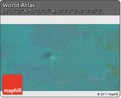 Satellite 3D Map of the Area around 68° 44' 30" N, 42° 34' 30" E