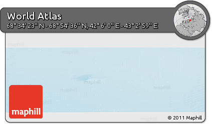 Physical Panoramic Map of the Area around 68° 44' 30" N, 42° 34' 30" E