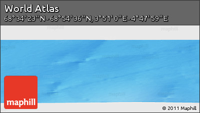 Physical Panoramic Map of the Area around 68° 44' 30" N, 4° 19' 30" E