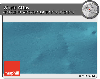 Satellite 3D Map of the Area around 68° 44' 30" N, 4° 10' 30" W