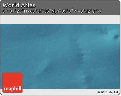 Satellite 3D Map of the Area around 68° 44' 30" N, 4° 10' 30" W
