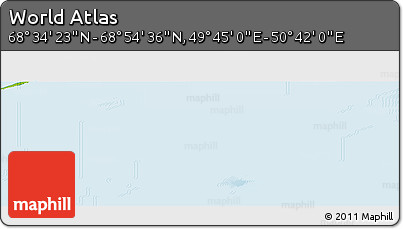 Physical Panoramic Map of the Area around 68° 44' 30" N, 50° 13' 30" E