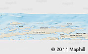 Shaded Relief Panoramic Map of Aasiaat