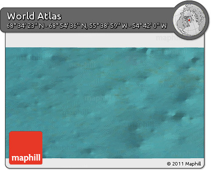Satellite 3D Map of the Area around 68° 44' 30" N, 55° 10' 29" W