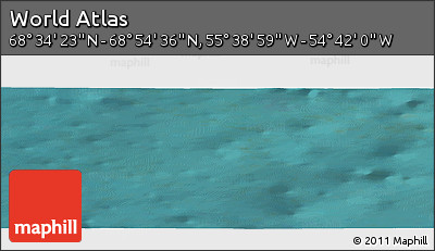 Satellite Panoramic Map of the Area around 68° 44' 30" N, 55° 10' 29" W