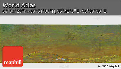Satellite Panoramic Map of the Area around 68° 44' 30" N, 56° 10' 29" E