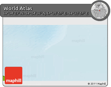 Physical 3D Map of the Area around 68° 44' 30" N, 68° 4' 29" E