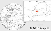Blank Location Map of the area around 68° 44' 30" N, 68° 4' 29" E
