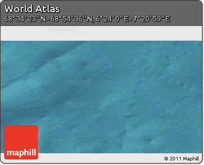 Satellite 3D Map of the Area around 68° 44' 30" N, 6° 52' 30" E