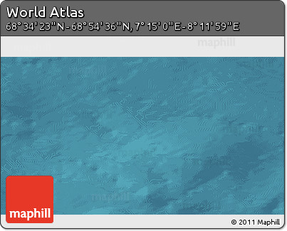 Satellite 3D Map of the Area around 68° 44' 30" N, 7° 43' 29" E