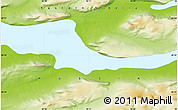 Physical Map of the area around 68° 44' 30" N, 90° 10' 30" E