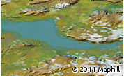 Satellite Map of the area around 68° 44' 30" N, 90° 10' 30" E