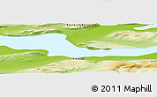 Physical Panoramic Map of the area around 68° 44' 30" N, 90° 10' 30" E