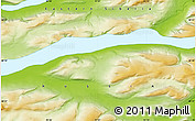 Physical Map of the area around 68° 44' 30" N, 91° 1' 30" E