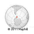 Outline Map of the Area around 68° 14' 11" S, 57° 43' 30" W, rectangular outline