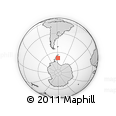 Outline Map of the Area around 68° 14' 11" S, 58° 34' 30" W, rectangular outline