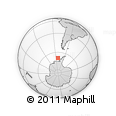 Outline Map of the Area around 68° 14' 11" S, 82° 22' 30" W, rectangular outline