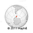 Outline Map of the Area around 68° 32' 24" S, 64° 31' 30" W, rectangular outline