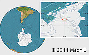 Satellite Location Map of the area around 68° 50' 30" S, 64° 31' 30" W