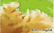 Physical Map of the area around 68° 50' 30" S, 64° 31' 30" W