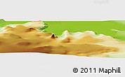Physical Panoramic Map of the area around 68° 50' 30" S, 64° 31' 30" W
