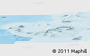 Political Panoramic Map of the area around 68° 50' 30" S, 67° 4' 29" W