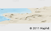 Shaded Relief Panoramic Map of the area around 68° 50' 30" S, 67° 4' 29" W