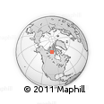 Outline Map of the Area around 69° 2' 31" N, 102° 46' 30" W, rectangular outline