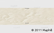 Shaded Relief Panoramic Map of the area around 69° 2' 31" N, 109° 43' 29" E
