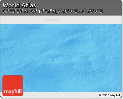 Physical 3D Map of the Area around 69° 2' 31" N, 10° 16' 30" E