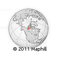 Outline Map of the Area around 69° 2' 31" N, 114° 40' 30" W, rectangular outline