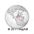 Outline Map of the Area around 69° 2' 31" N, 118° 55' 30" W, rectangular outline